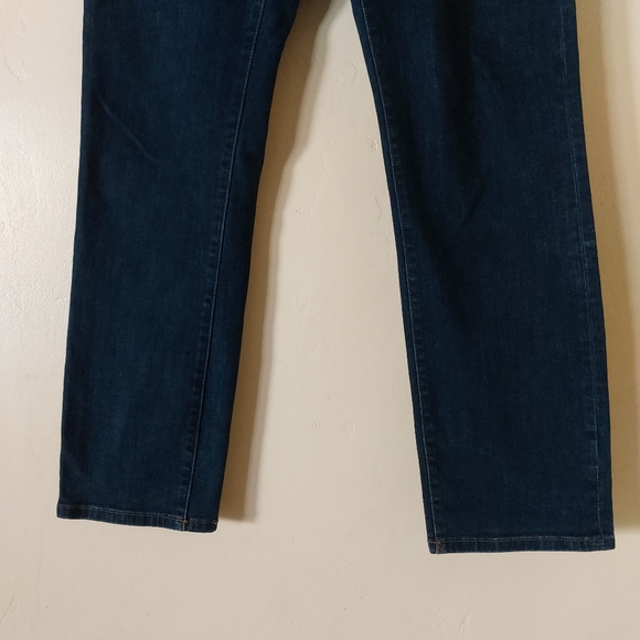 Warp + Weft Mens 34x32 Dark Midnight Wash Amsterdam Slim Denim Jeans - Picture 4 of 13